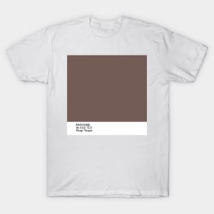 pantone 18-1312 TCX Deep Taupe T-Shirt